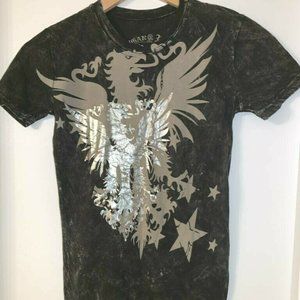 Sugar Rose Eagle Graphic T-shirt Size S